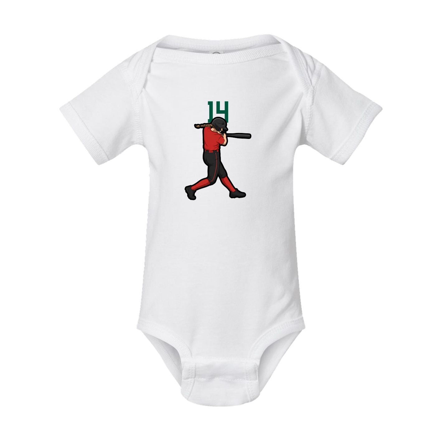 Baby Onesie — Number Top in White