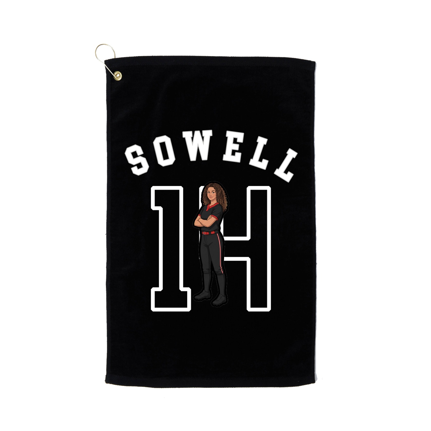 Golf Towel — Shirsey Arch in Black