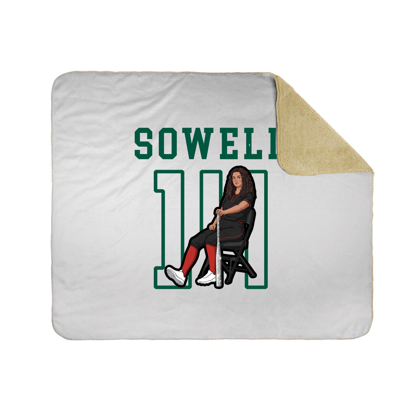Throw Blanket — Shirsey in White