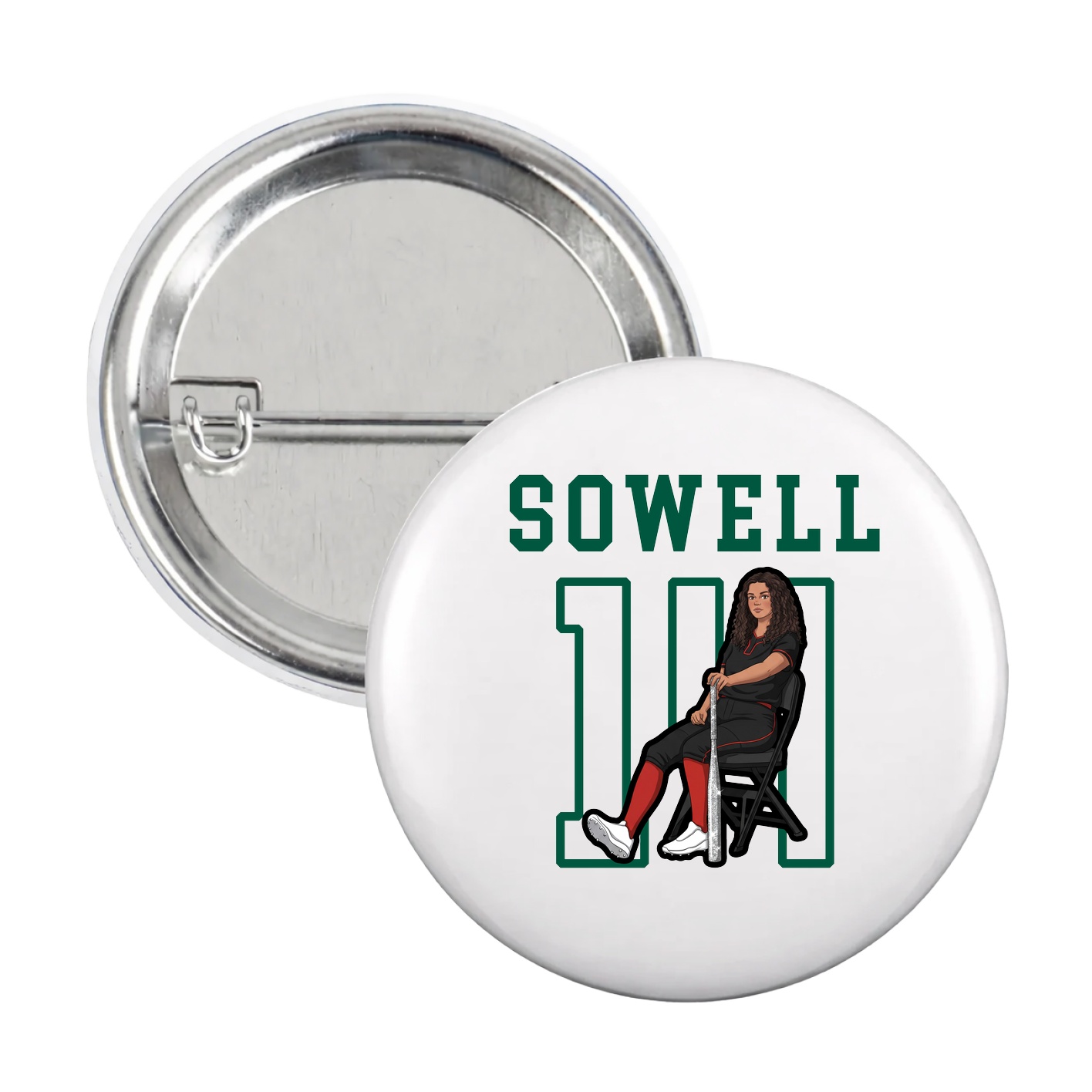 Game Day Button — Shirsey in White