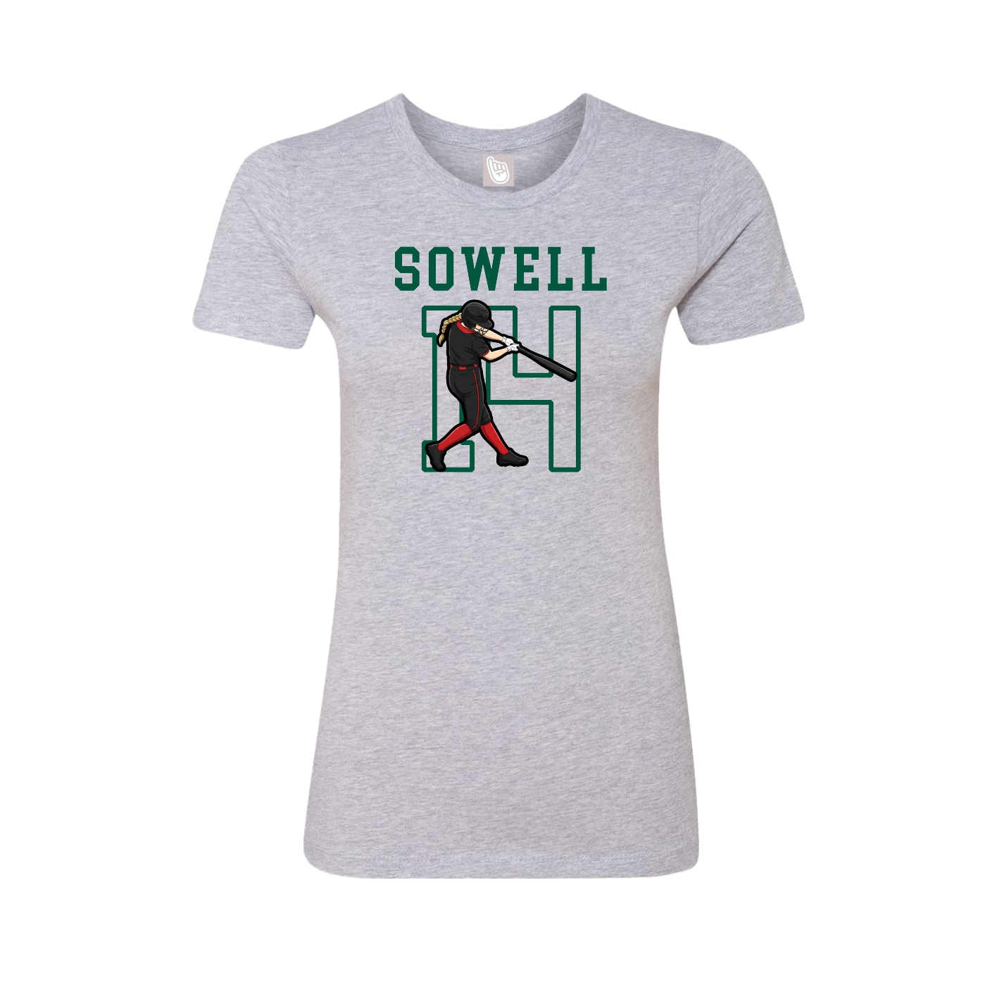 Fitted Women's Tee — Shirsey in Grey