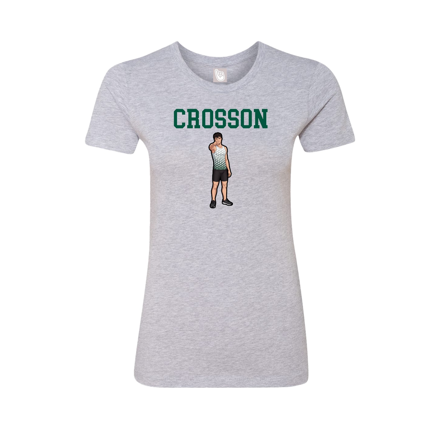 Fitted Women's Tee — Shirsey in Grey