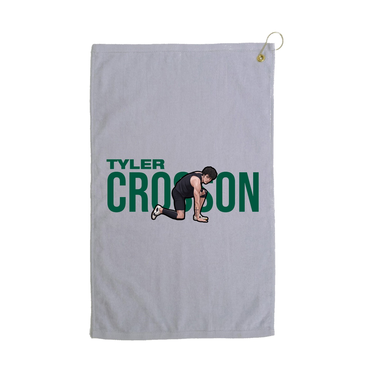 Golf Towel — Player Name in Grey
