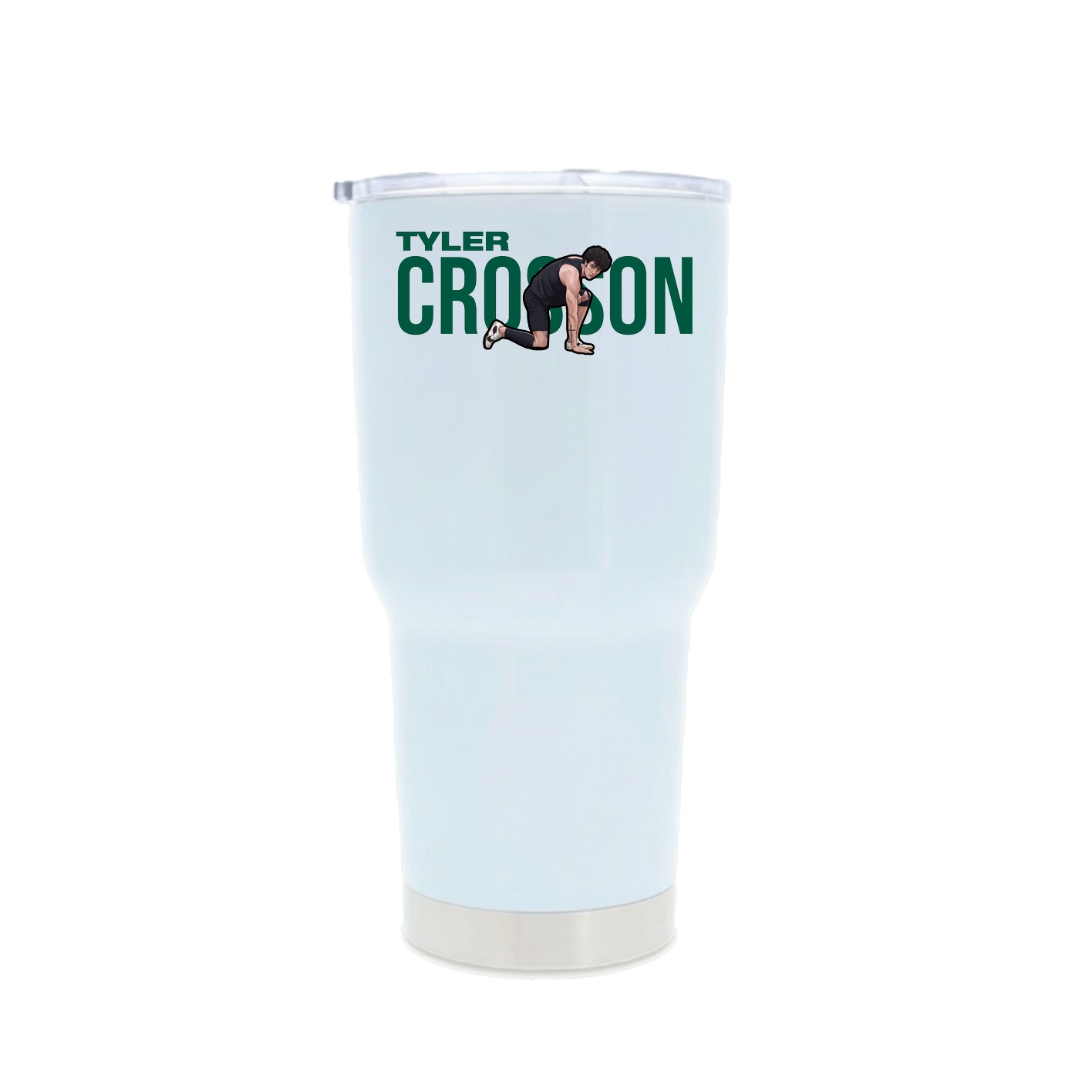 30oz Stainless Steel Tumbler — Player Name in White