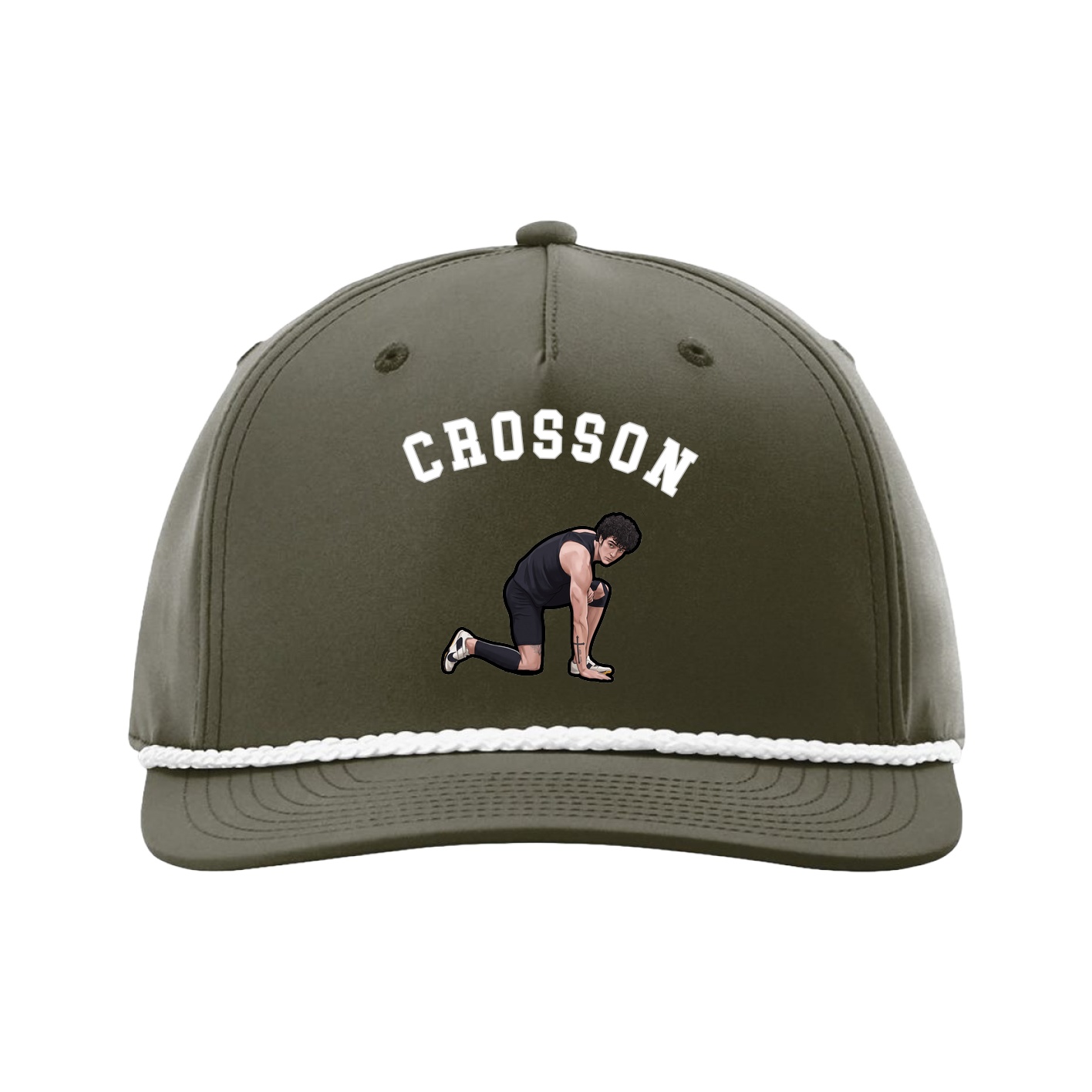 Five-Panel Classic Rope Cap — Shirsey Arch in Green