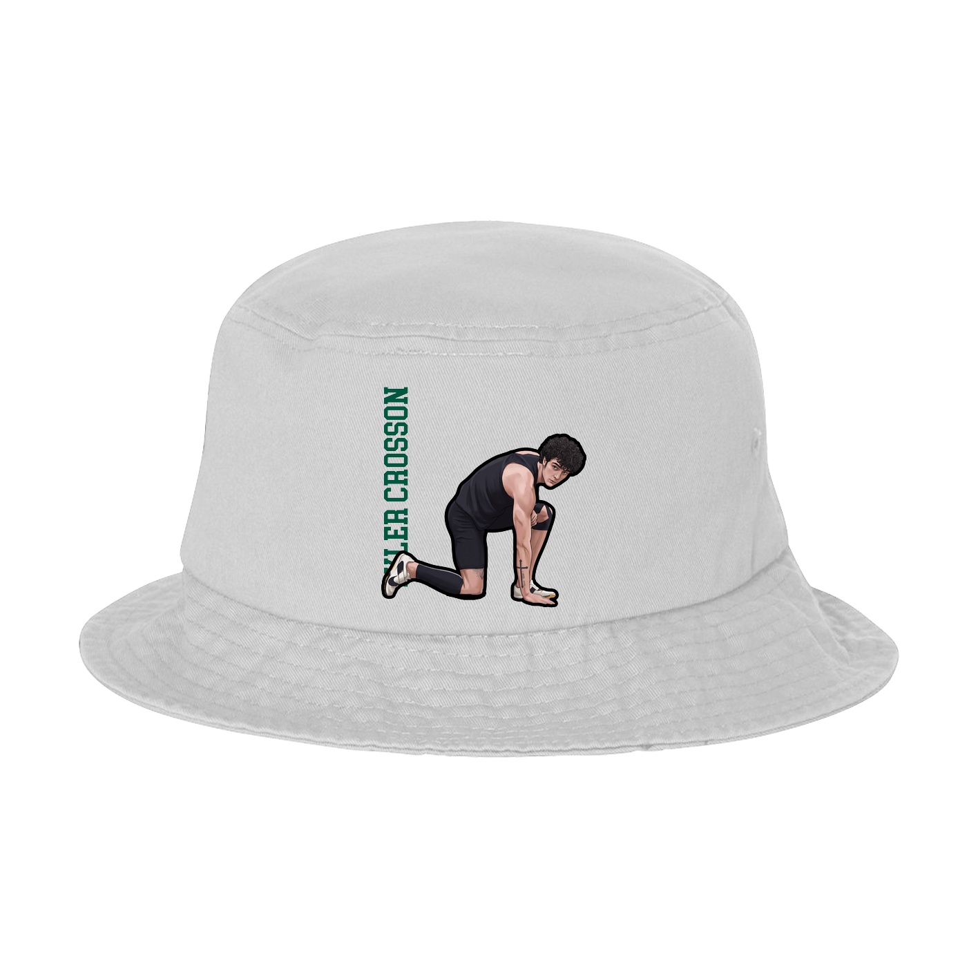 Bucket Cap — Name Vertical in White