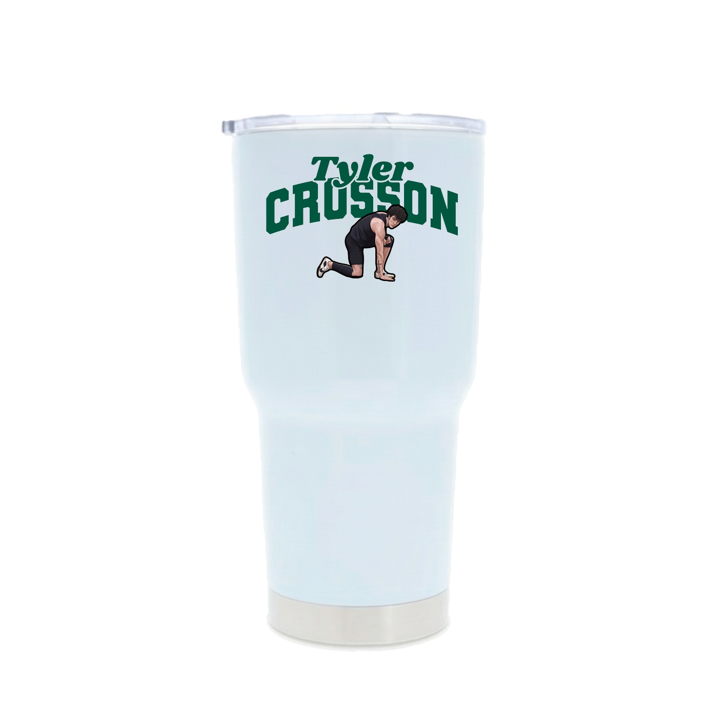 30oz Stainless Steel Tumbler — Signature Arch in White