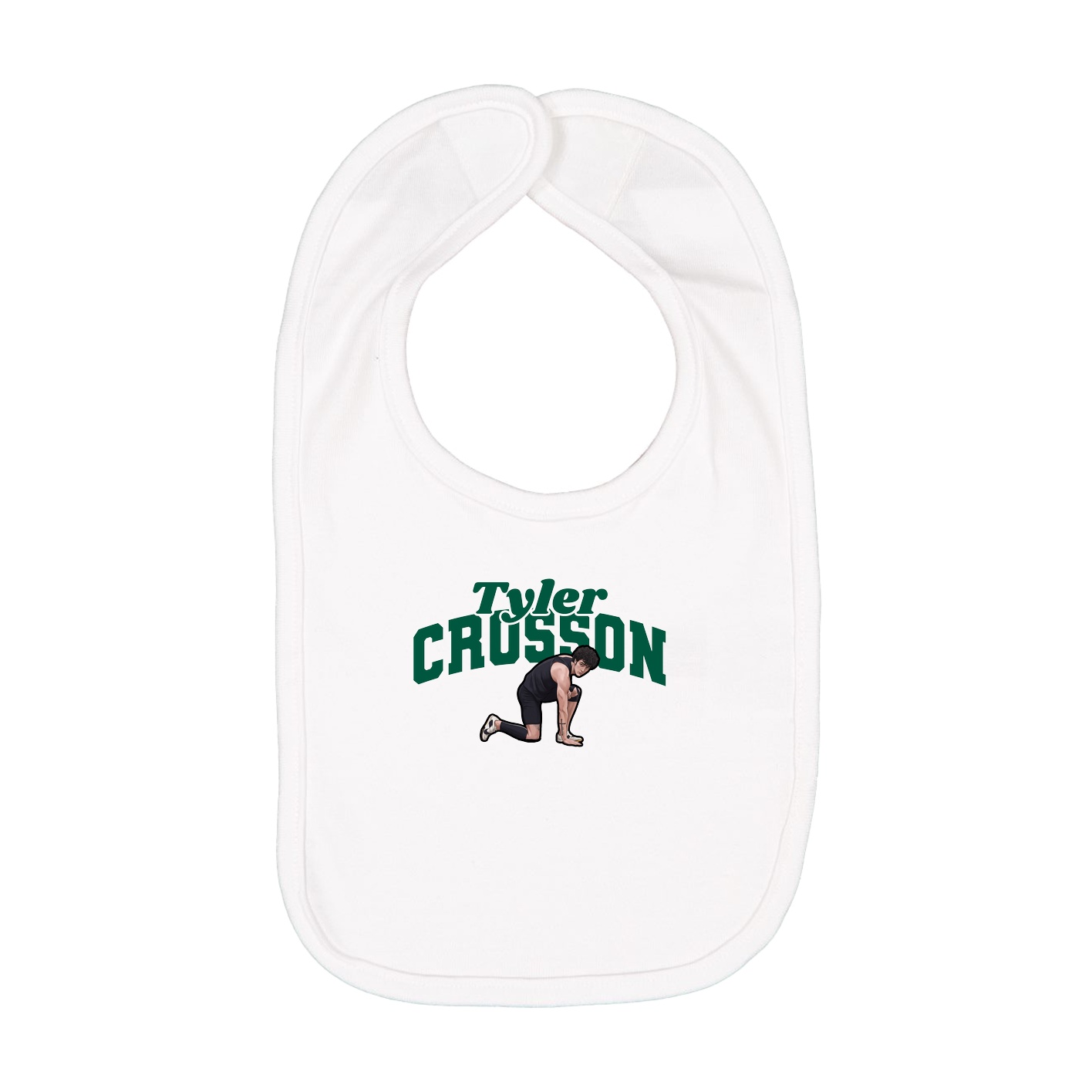 Infant Bib — Signature Arch in White