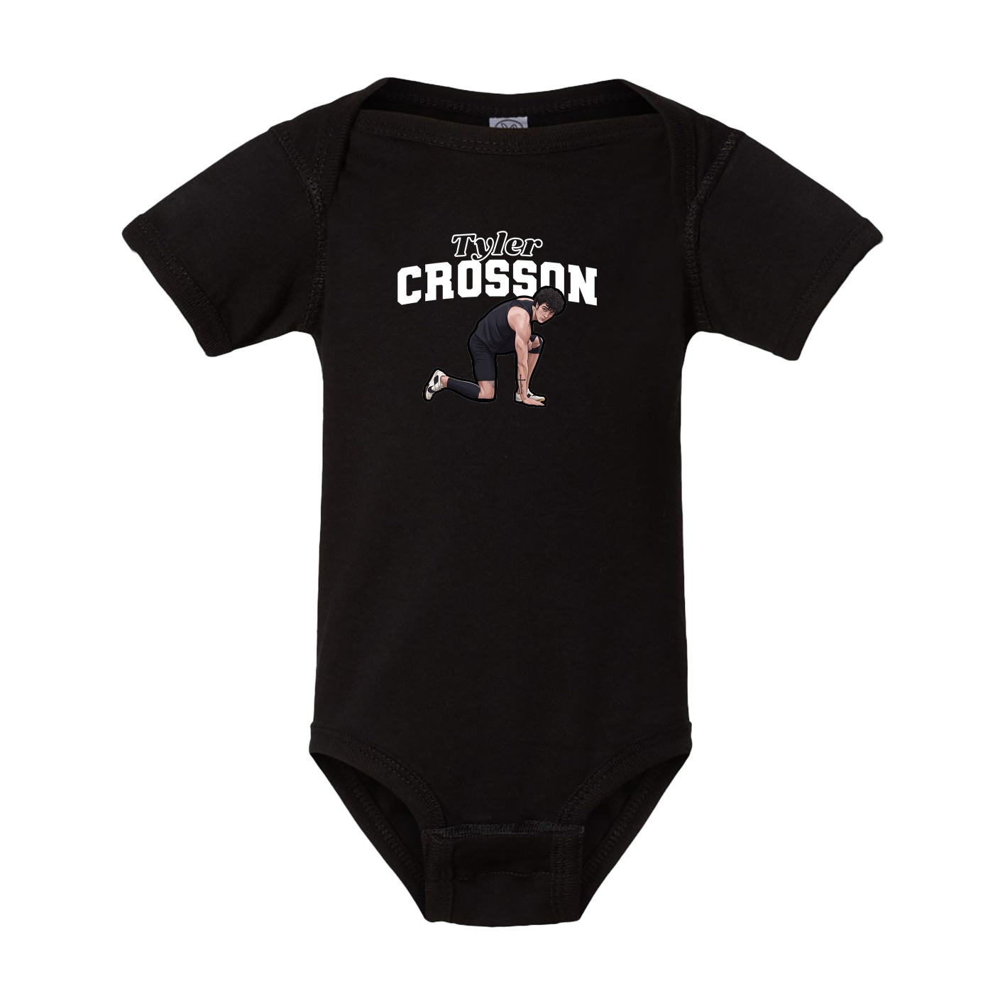 Baby Onesie — Name Arch in Black