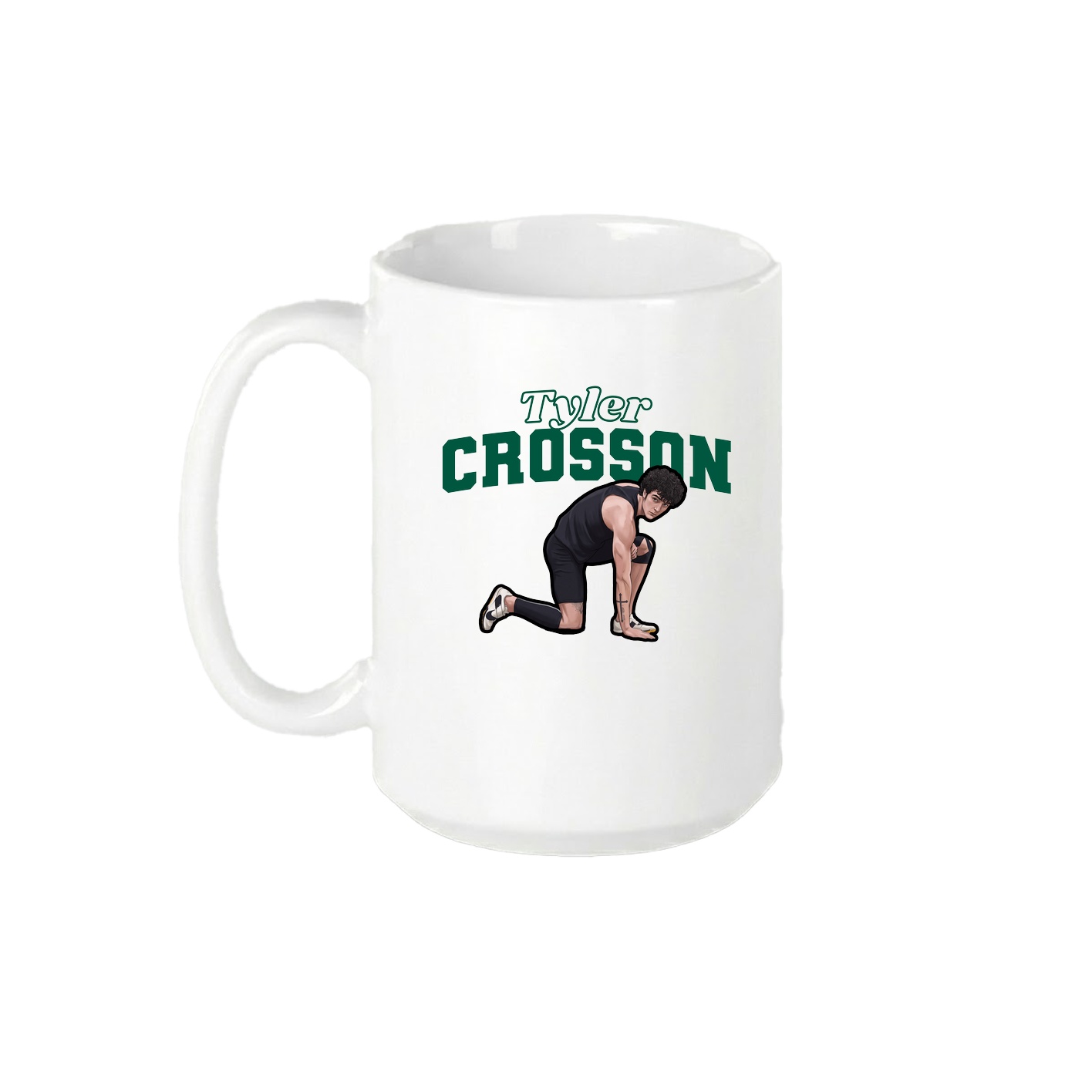 15oz Coffee Mug — Name Arch in White