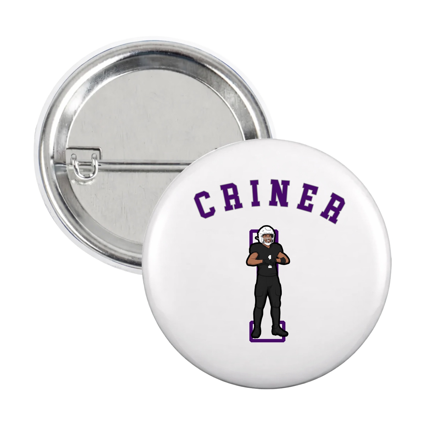 Game Day Button — Shirsey Arch in White