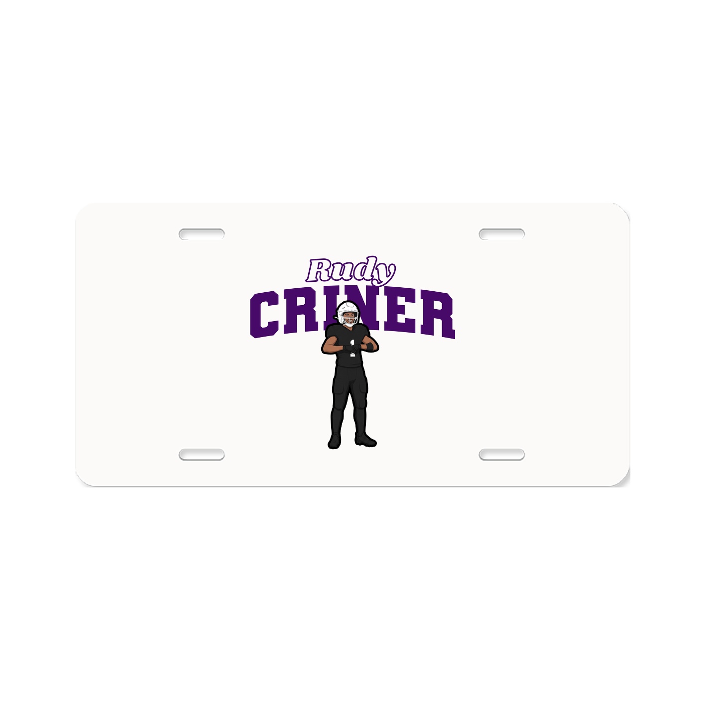 License Plate — Name Arch in Classic