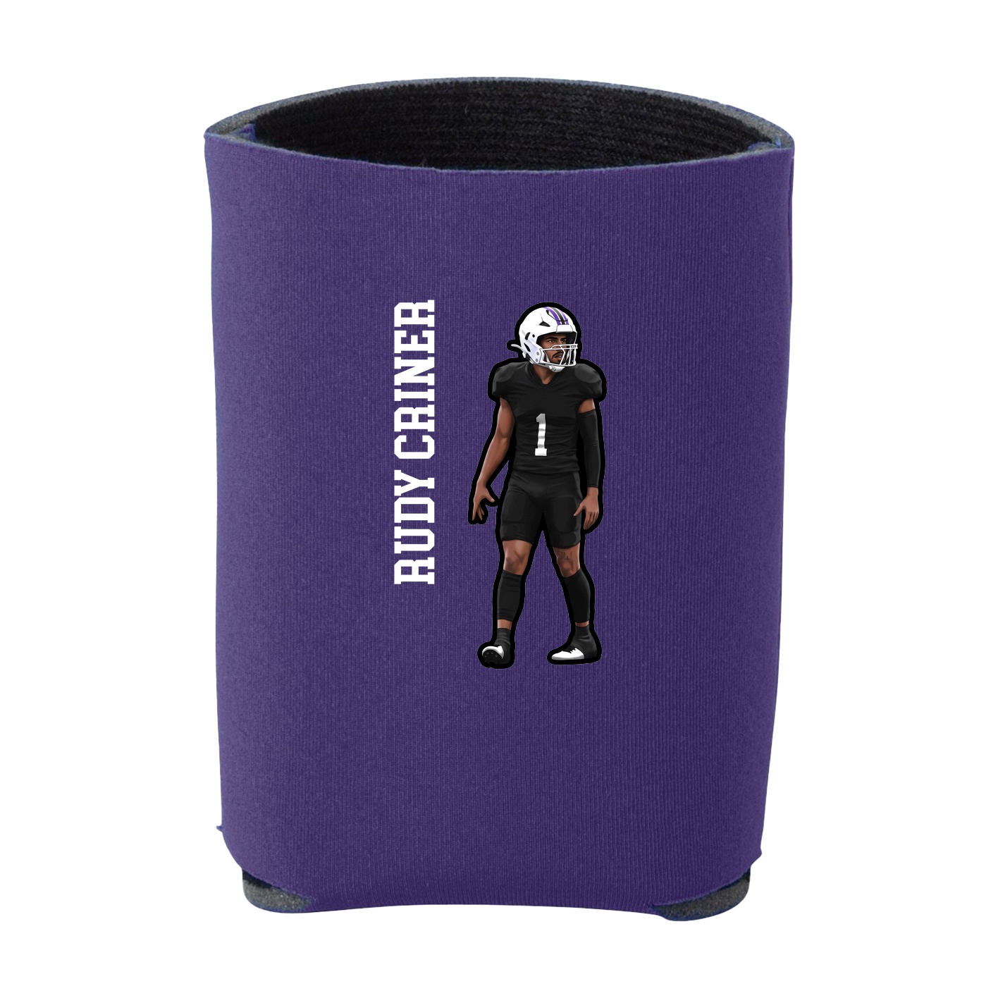 Can Holder — Name Vertical in Purple