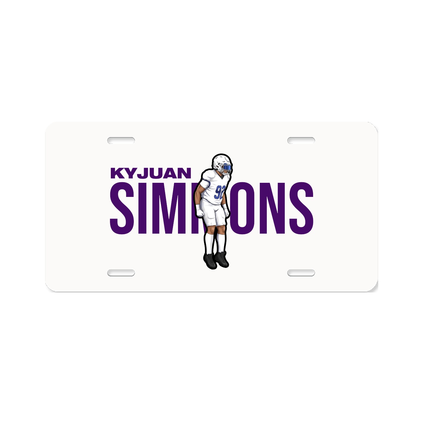 License Plate — Player Name in Classic