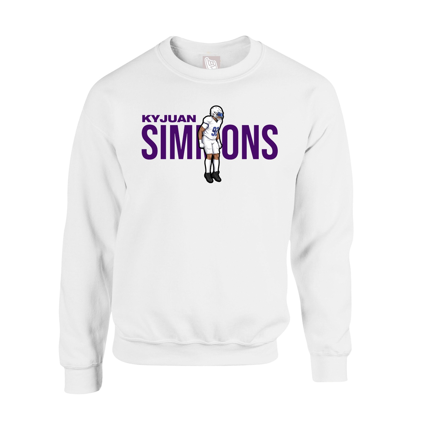 Fleece Crew — Player Name in White