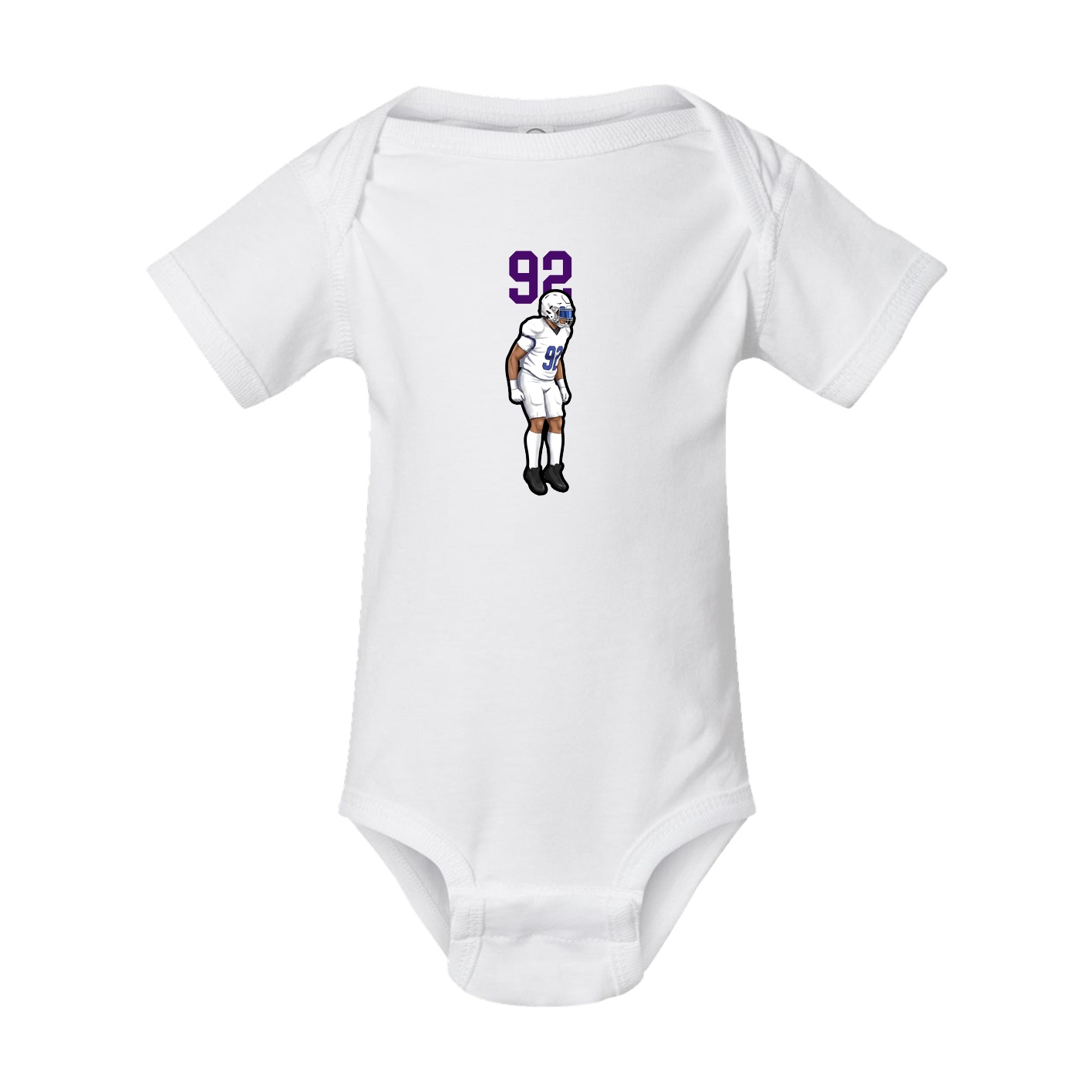 Baby Onesie — Number Top in White