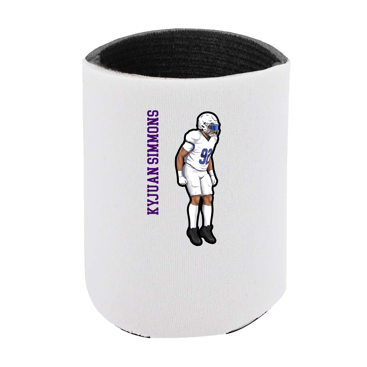 Can Holder — Name Vertical in White