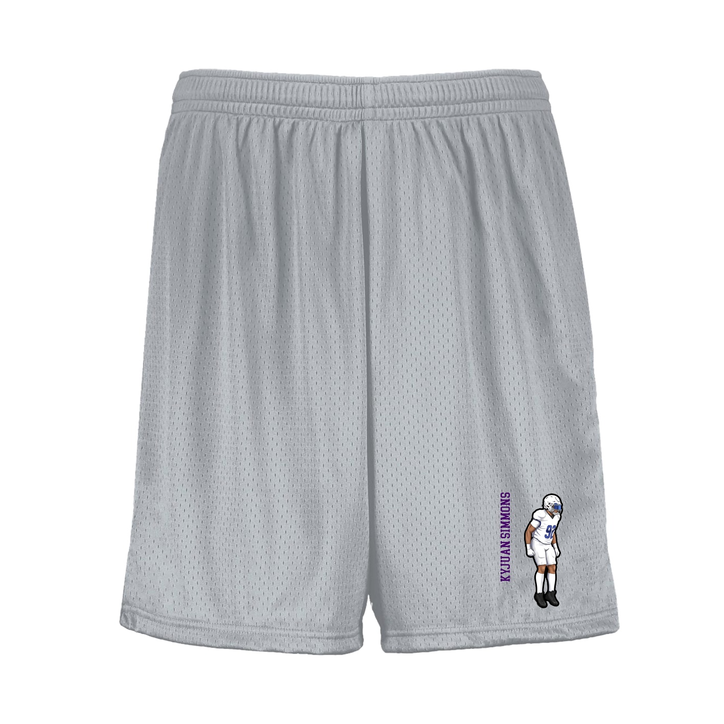 Shorts — Name Vertical in Silver