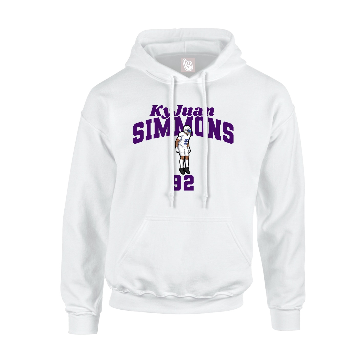 Hoodie — Signature Arch in White