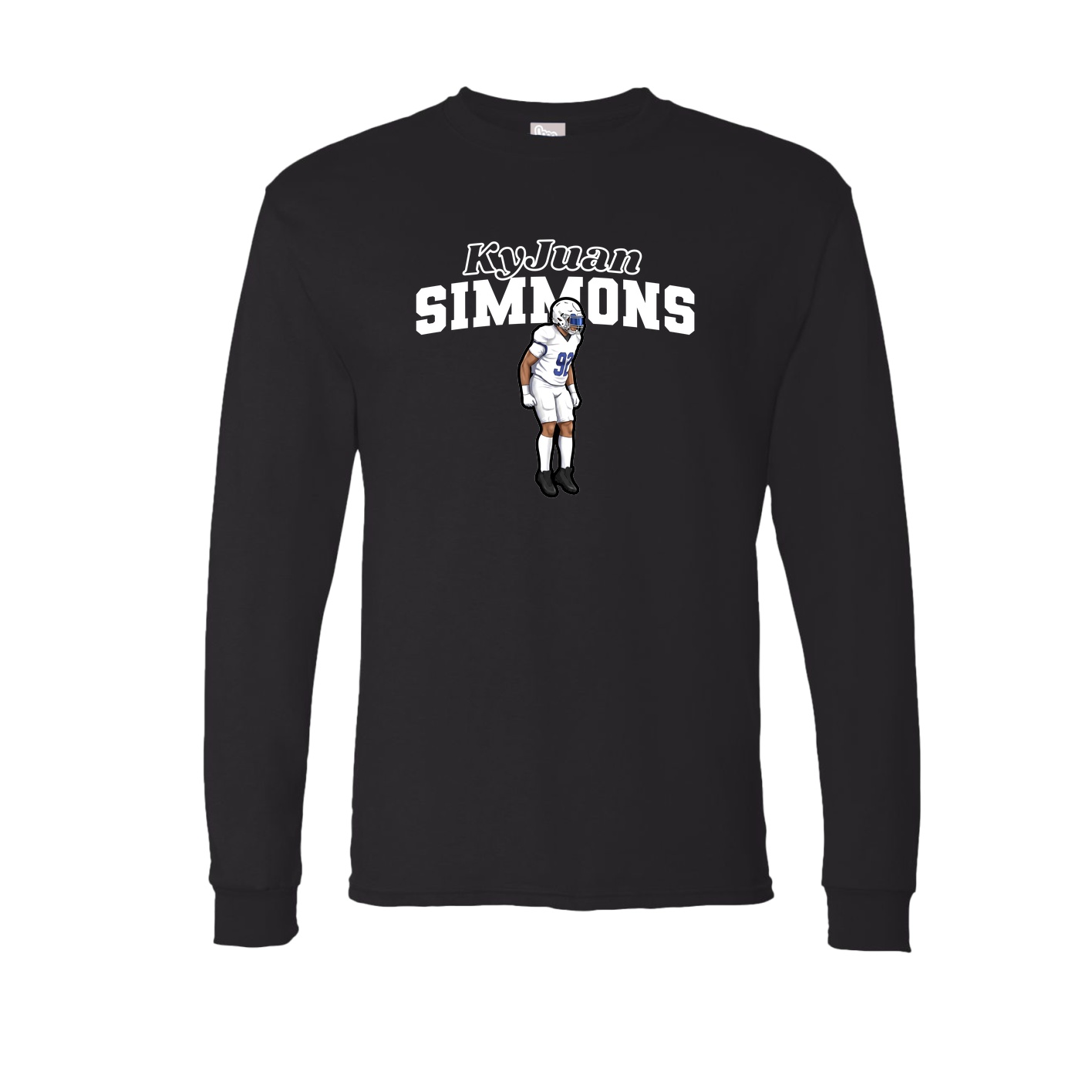 Long Sleeve Tee — Name Arch in Black
