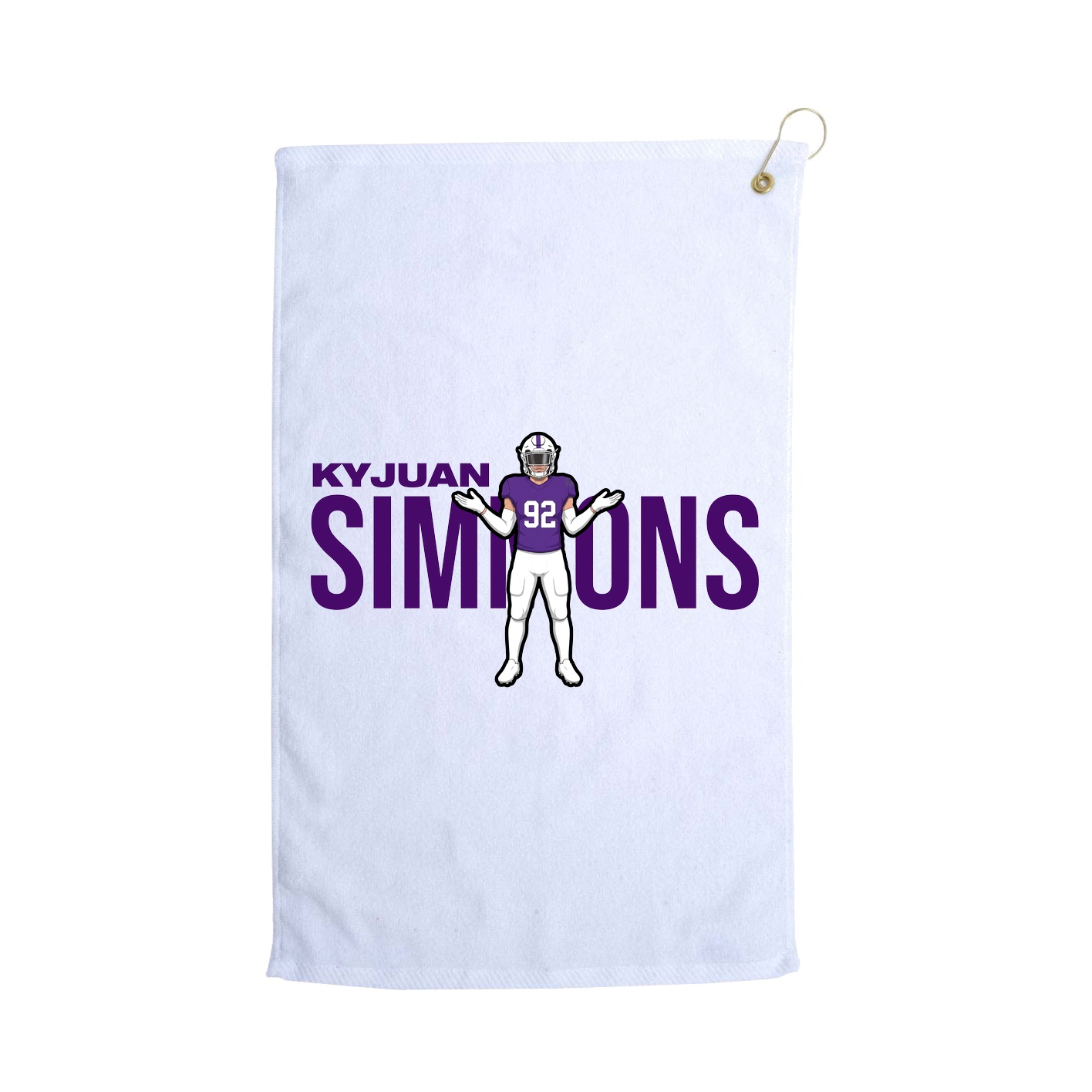 Golf Towel — Player Name in White