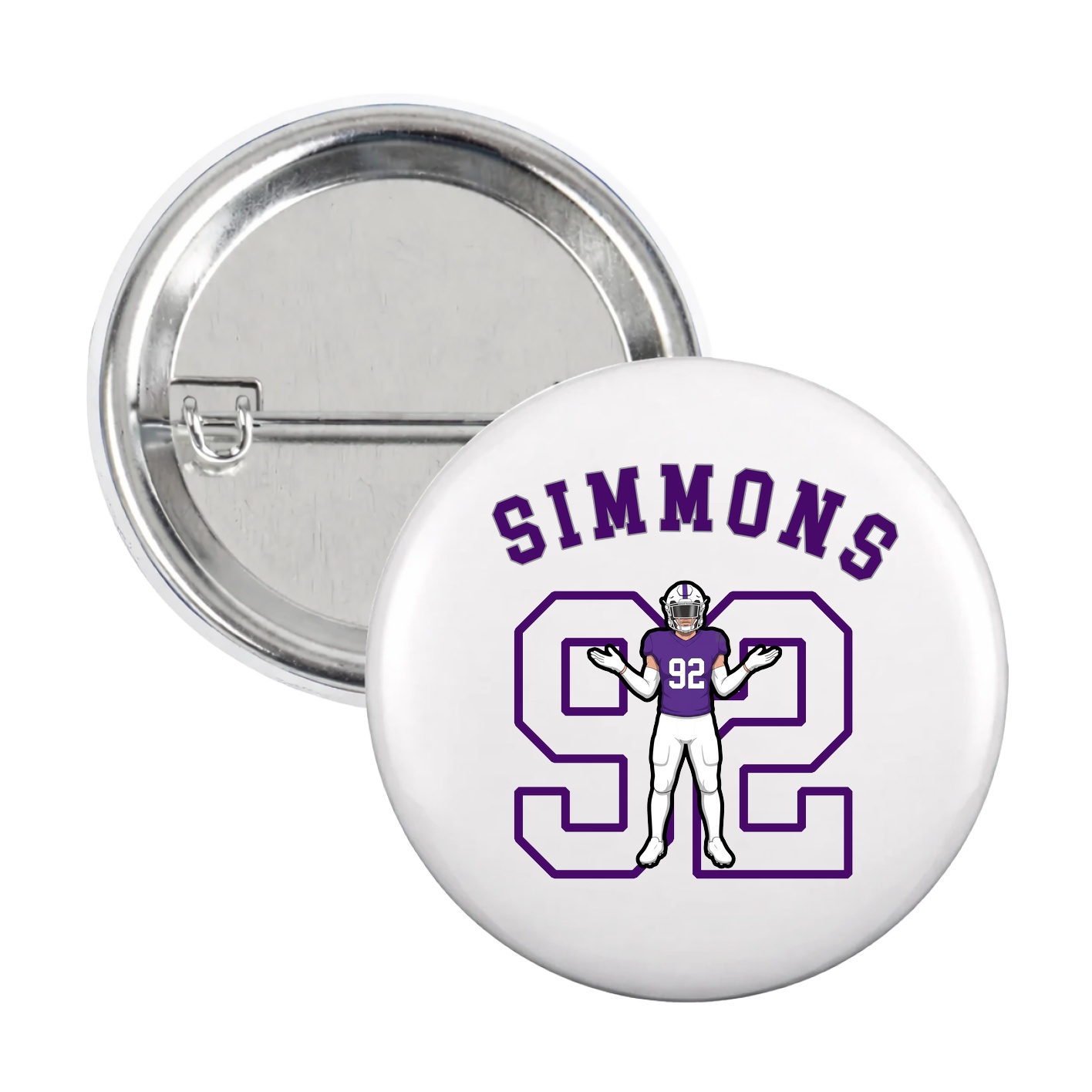 Game Day Button — Shirsey Arch in White