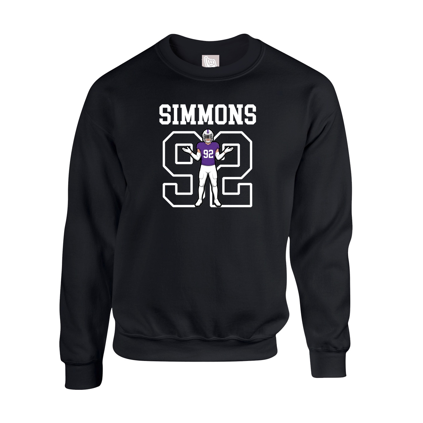 Fleece Crew — Shirsey in Black