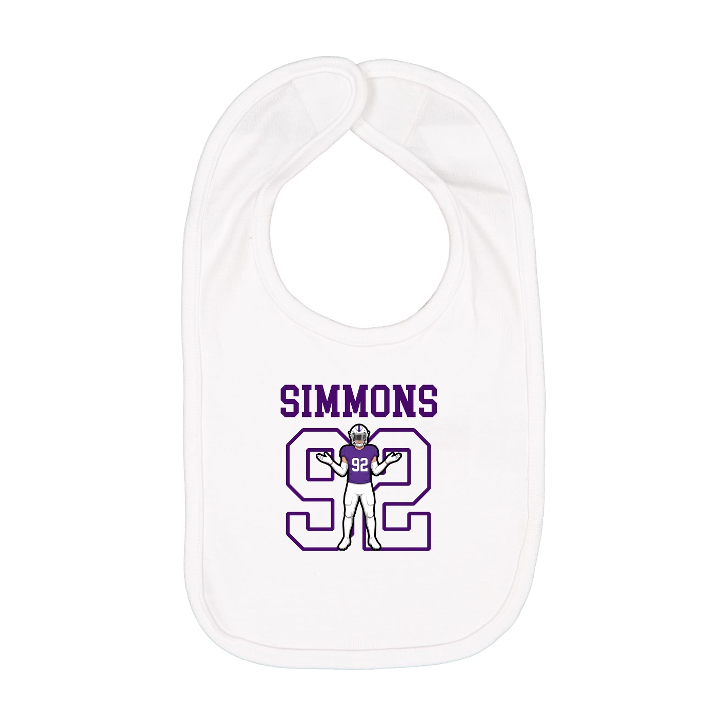 Infant Bib — Shirsey in White