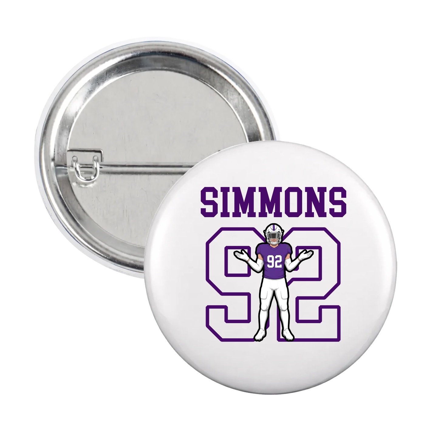 Game Day Button — Shirsey in White