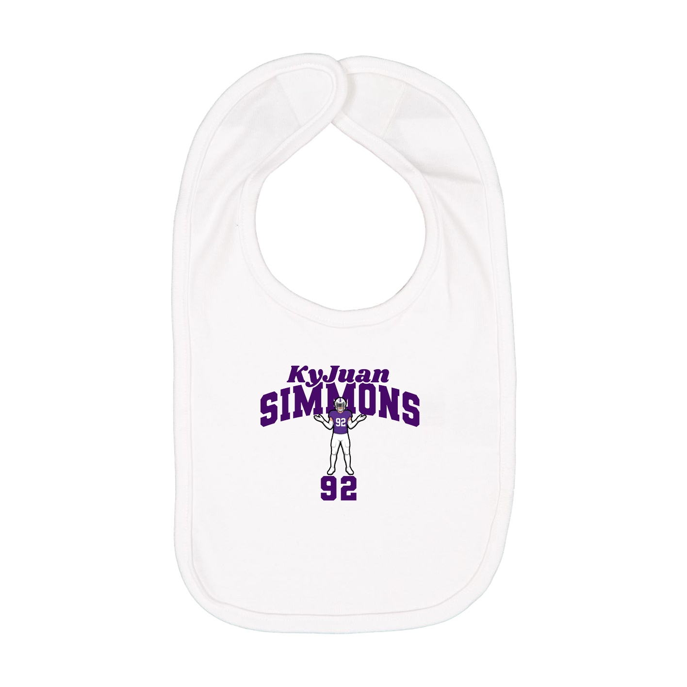Infant Bib — Signature Arch in White