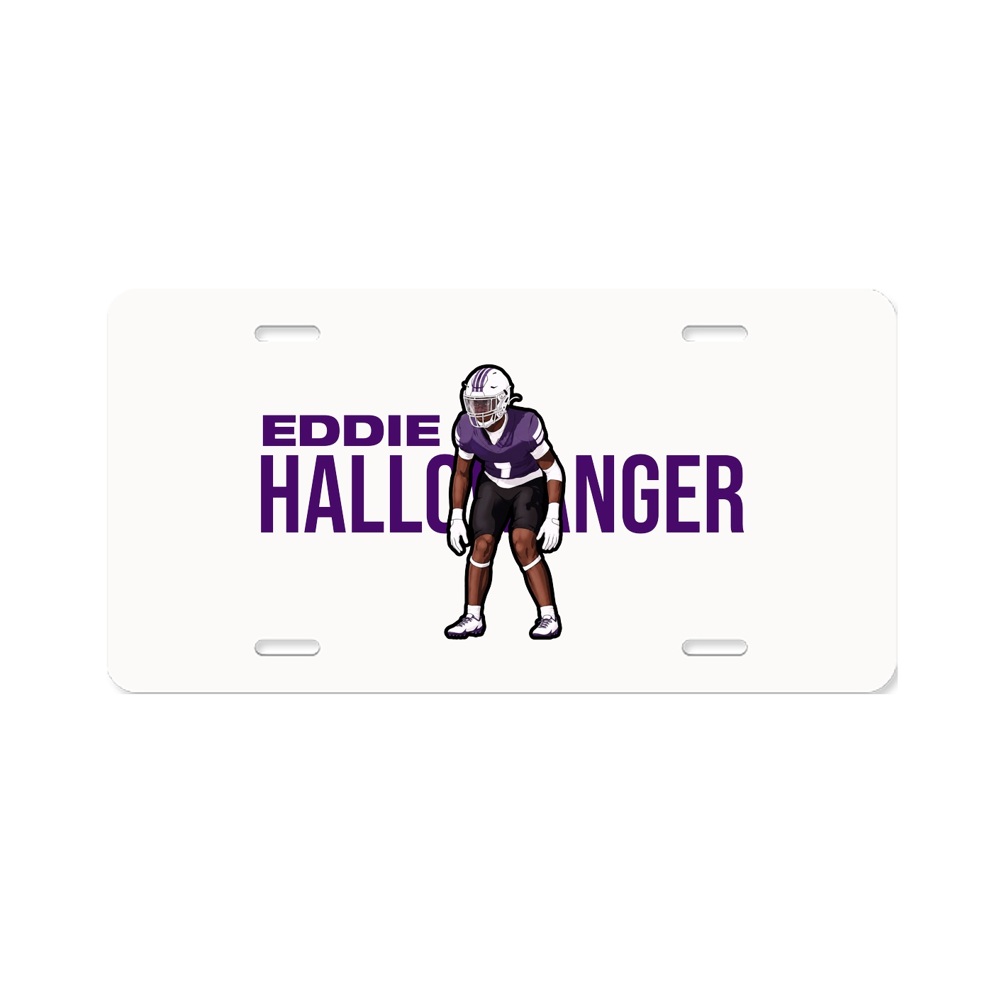 License Plate — Player Name in Classic