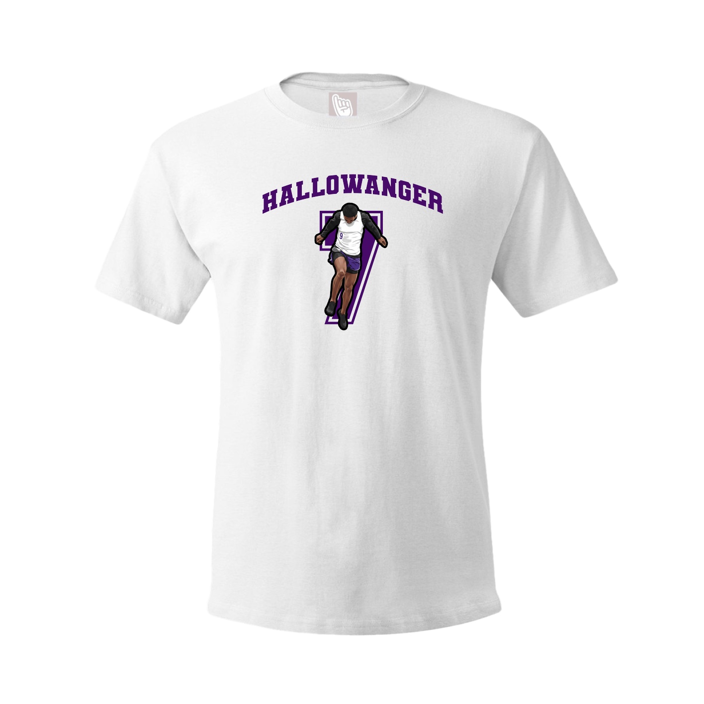 Youth Tee — Number in White
