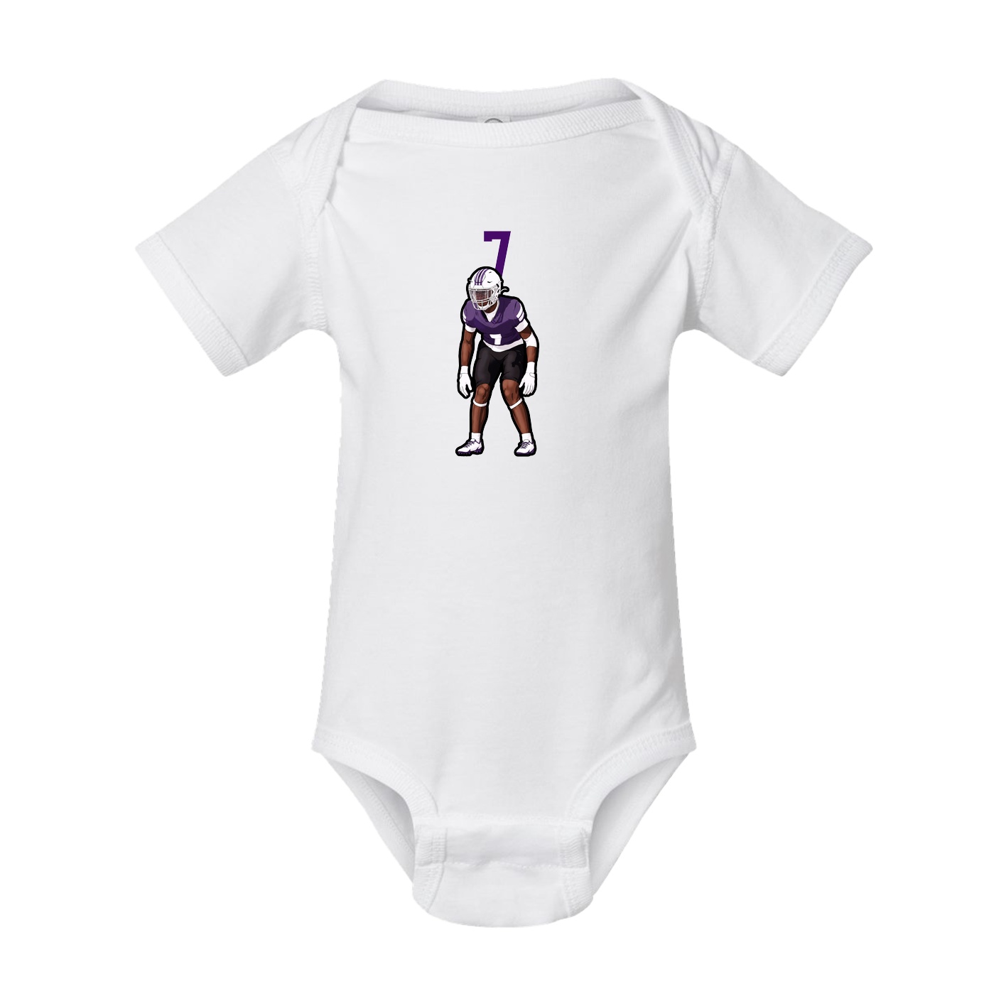 Baby Onesie — Number Top in White