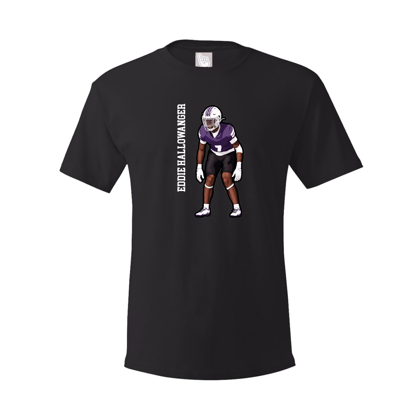 Tee — Name Vertical in Black