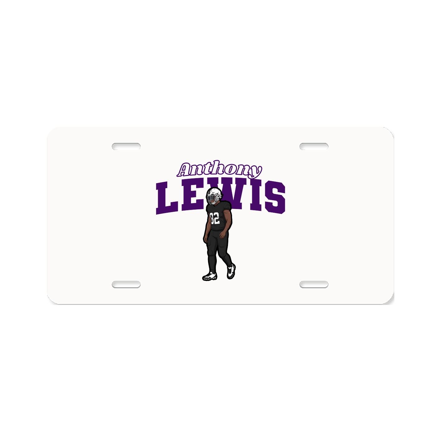 License Plate — Name Arch in Classic