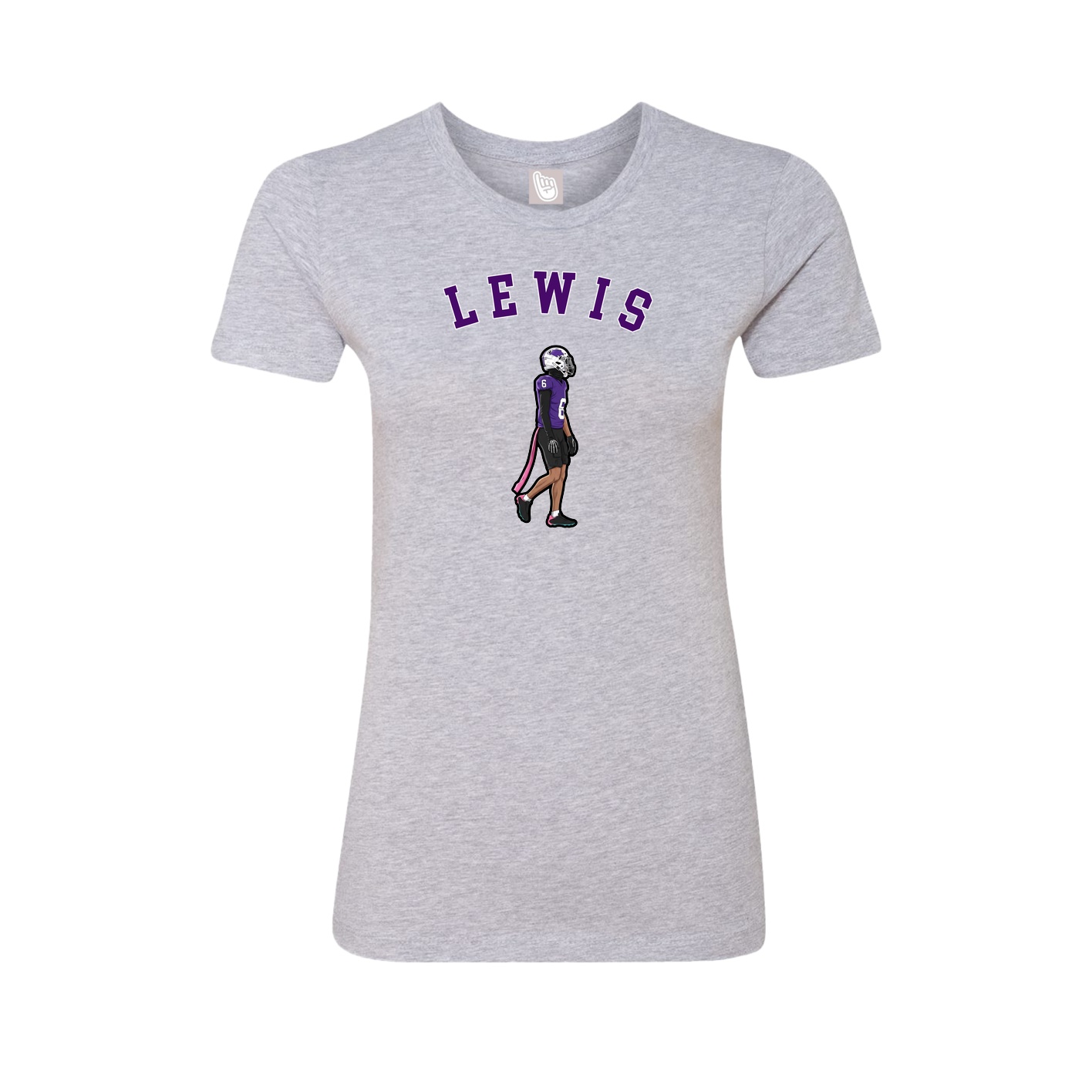 Fitted Women's Tee — Shirsey Arch in Grey