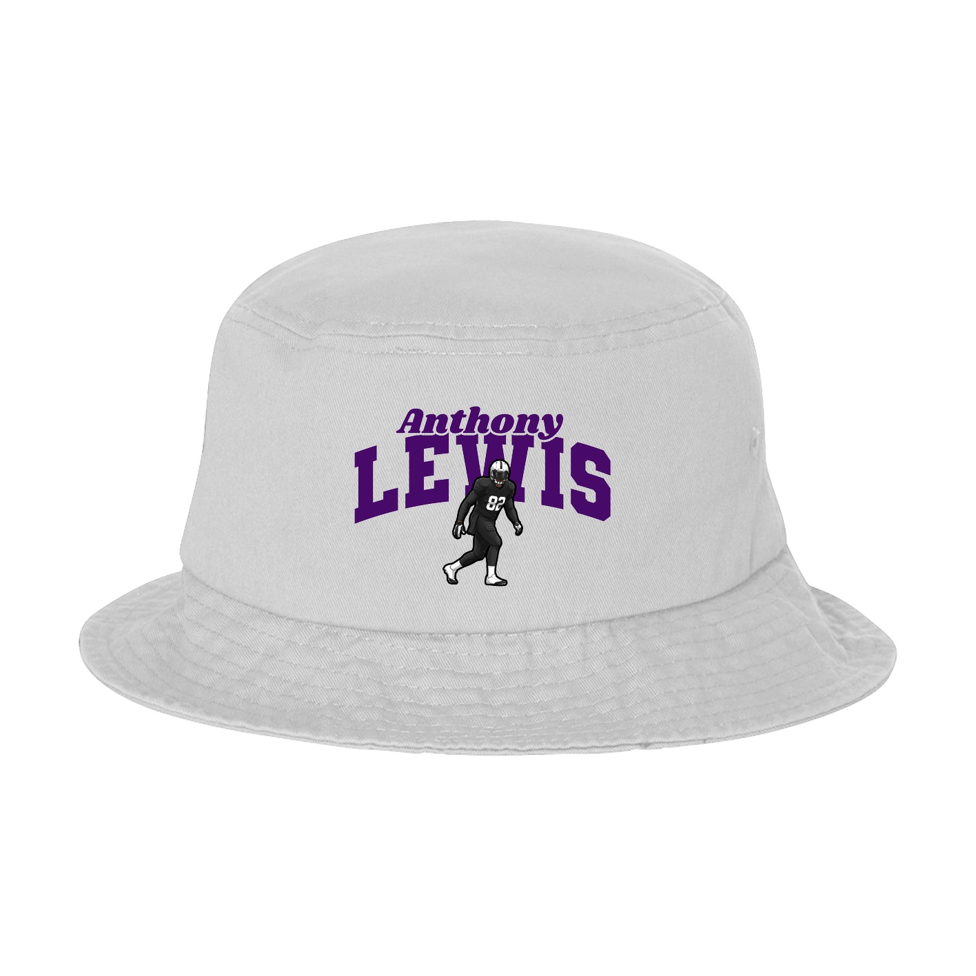 Bucket Cap — Signature Arch in White