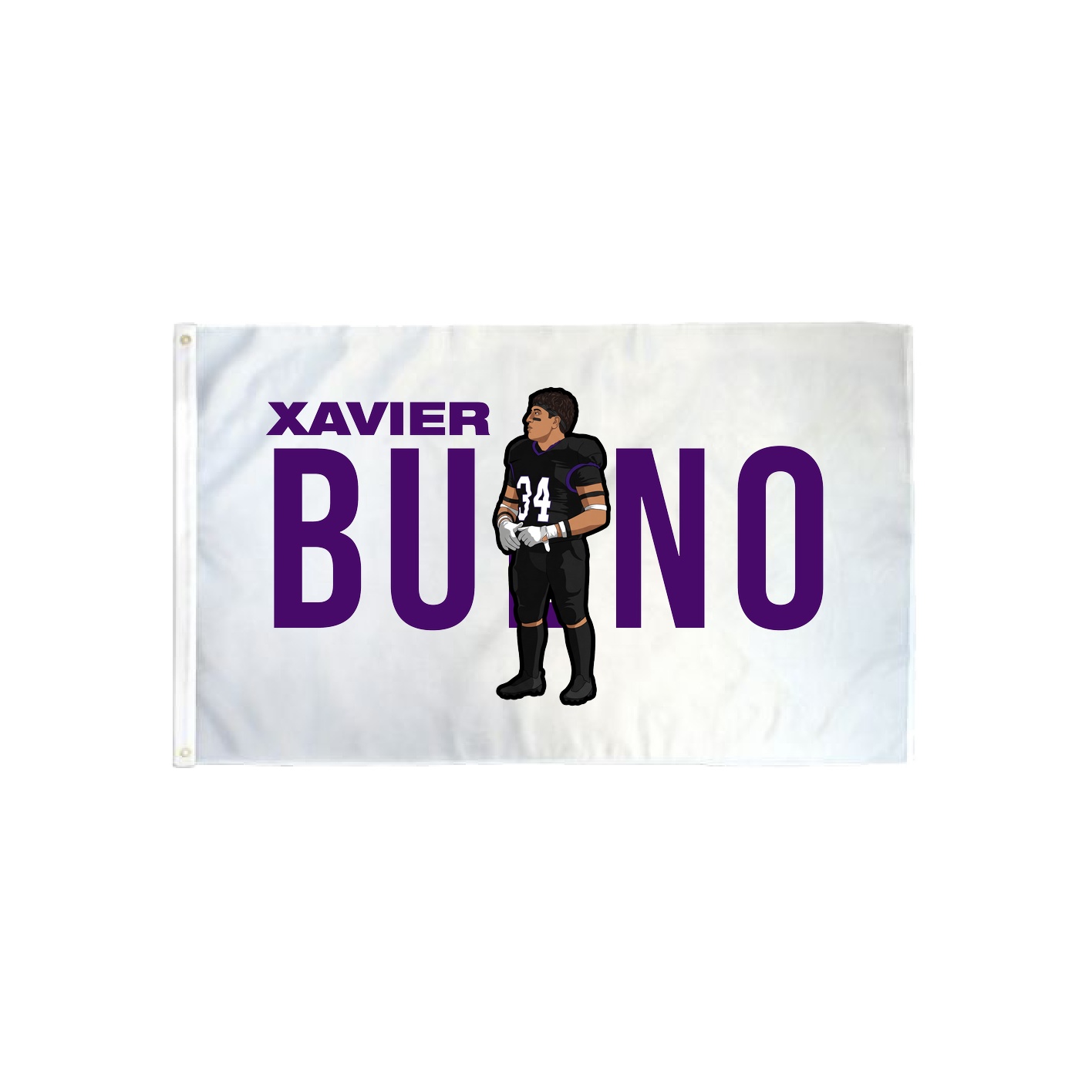 3x5 Flag — Player Name in Classic