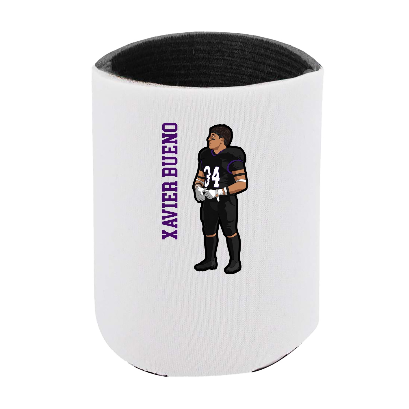 Can Holder — Name Vertical in White