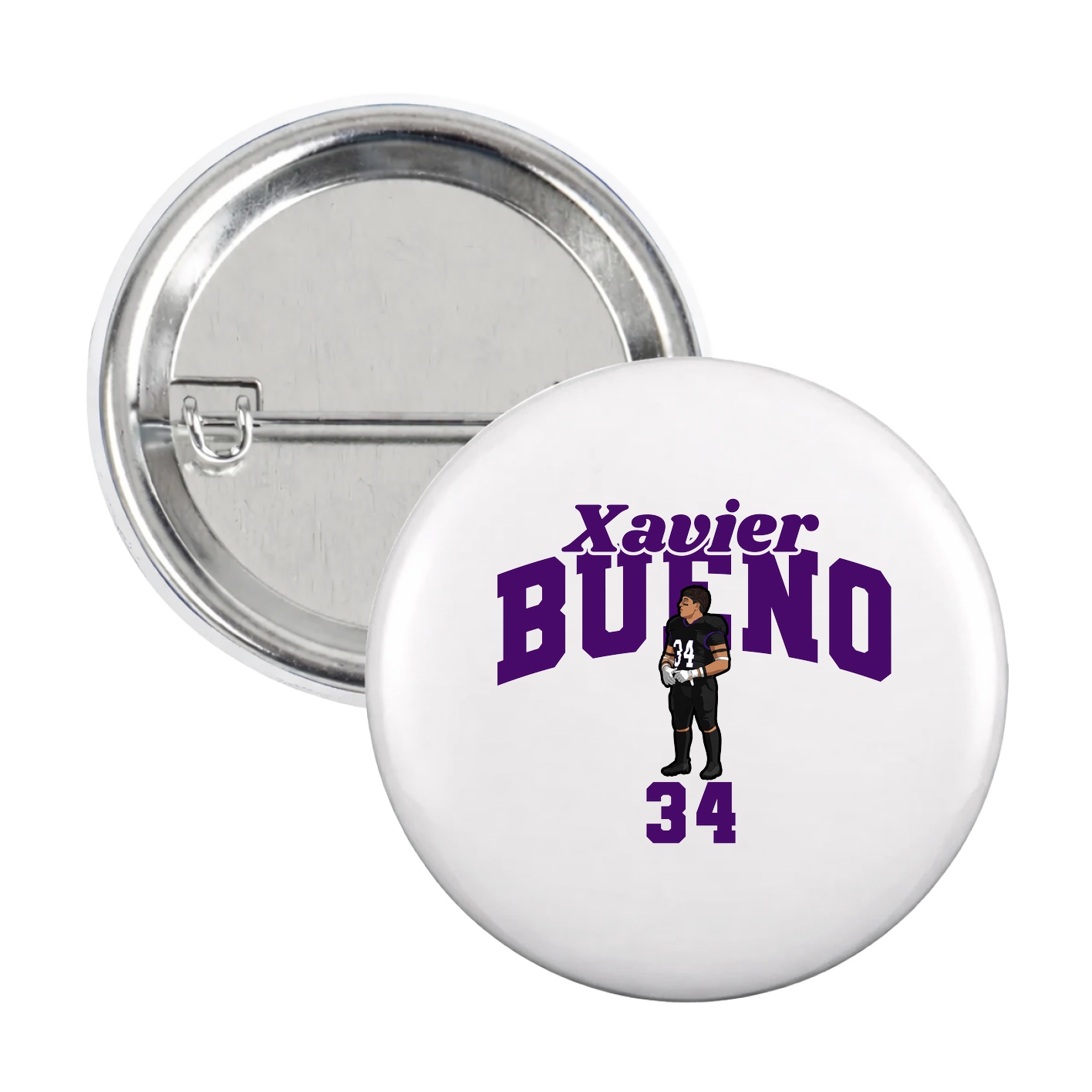 Game Day Button — Signature Arch in White