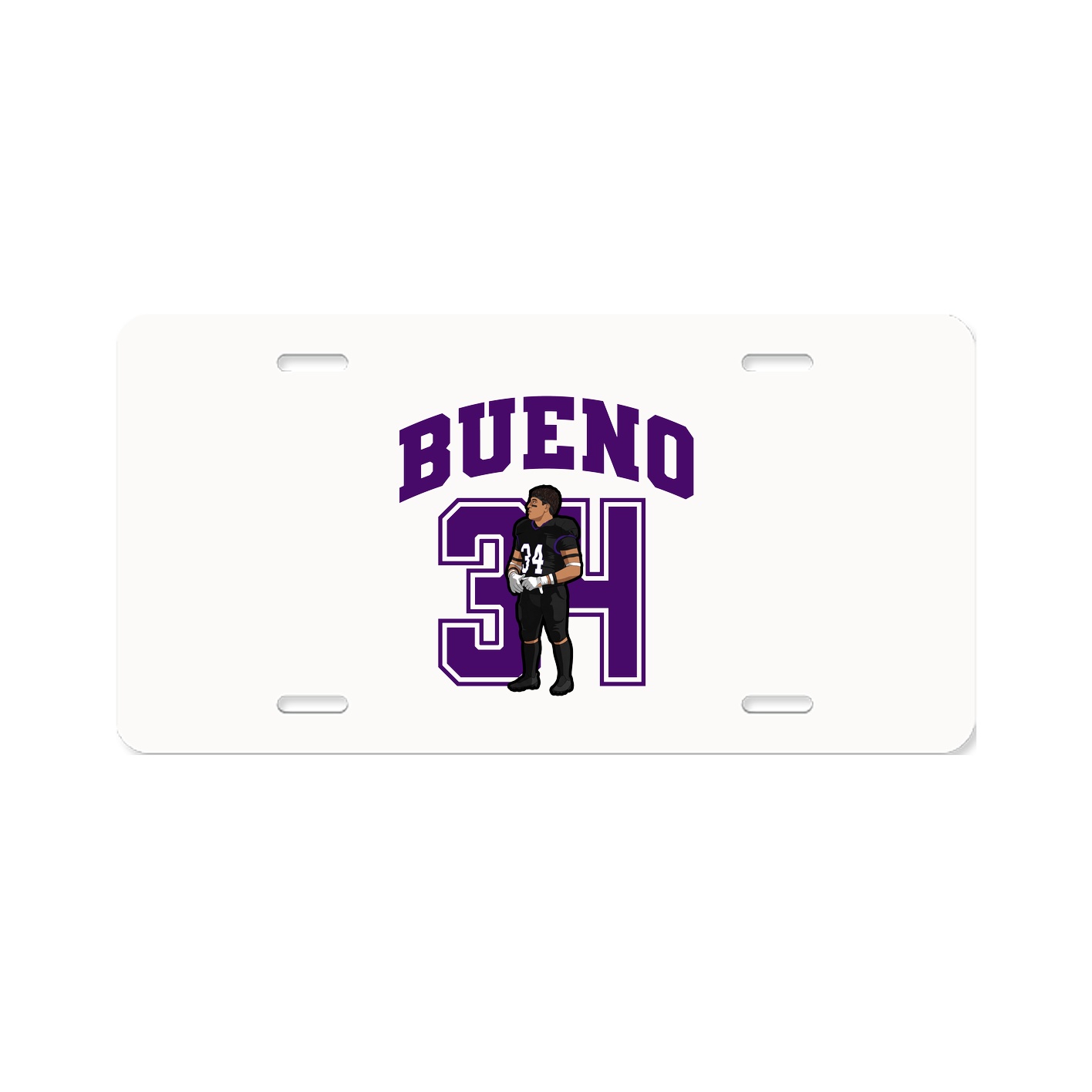 License Plate — Number in Classic