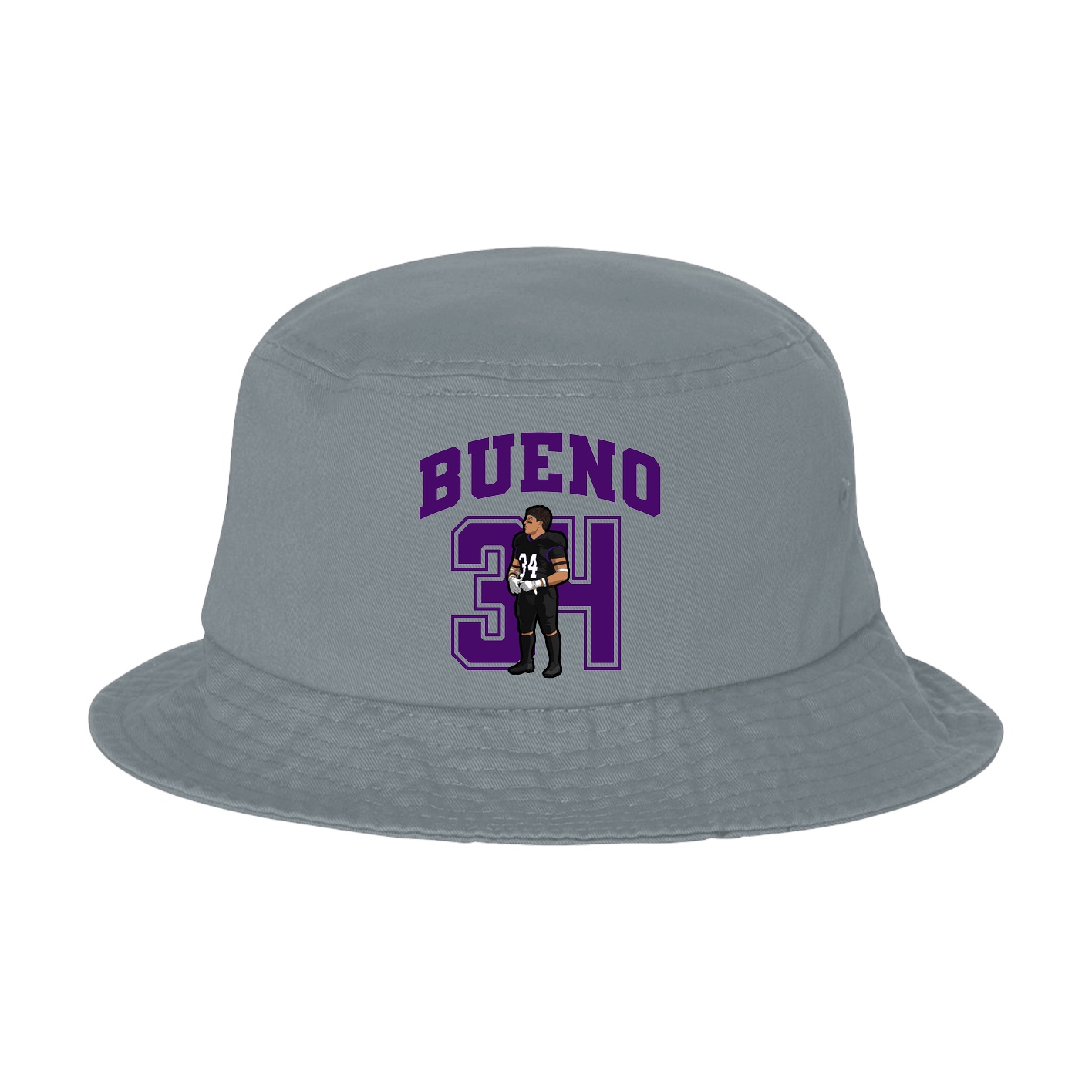 Bucket Cap — Number in Grey