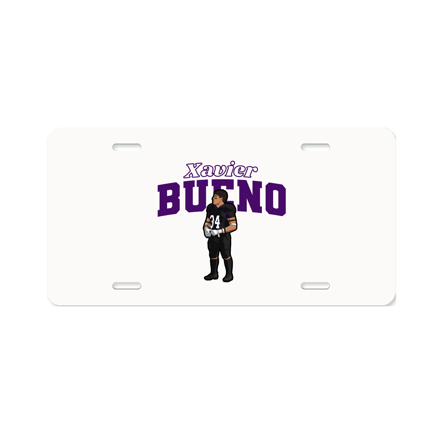 License Plate — Name Arch in Classic