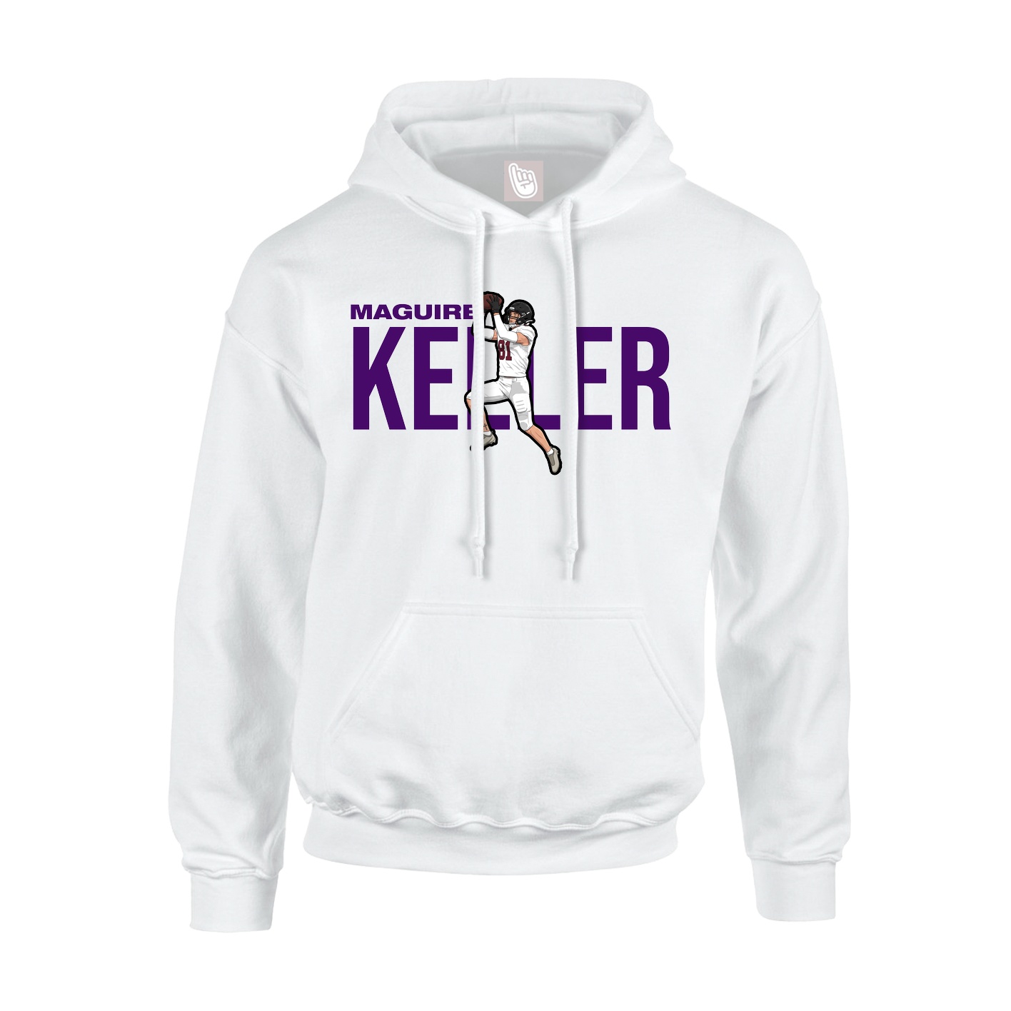 Hoodie — Player Name in White