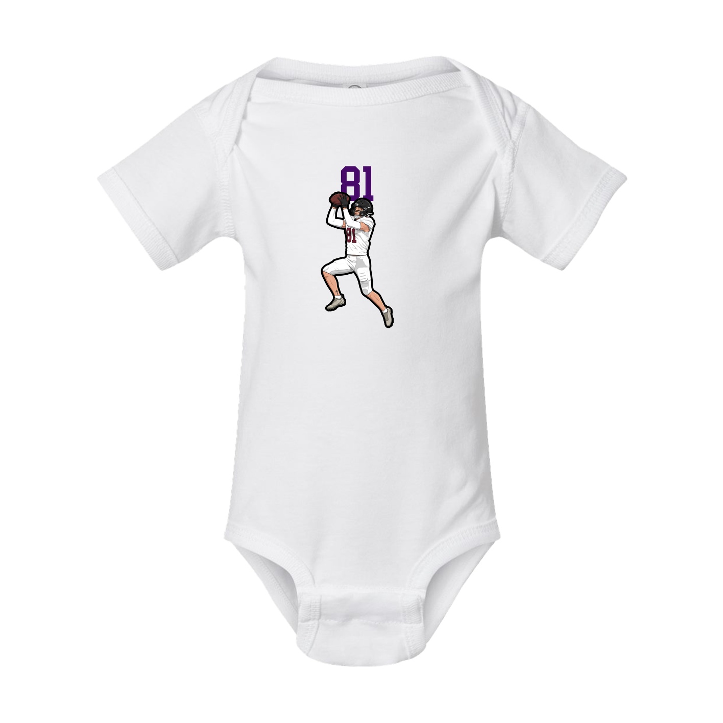 Baby Onesie — Number Top in White