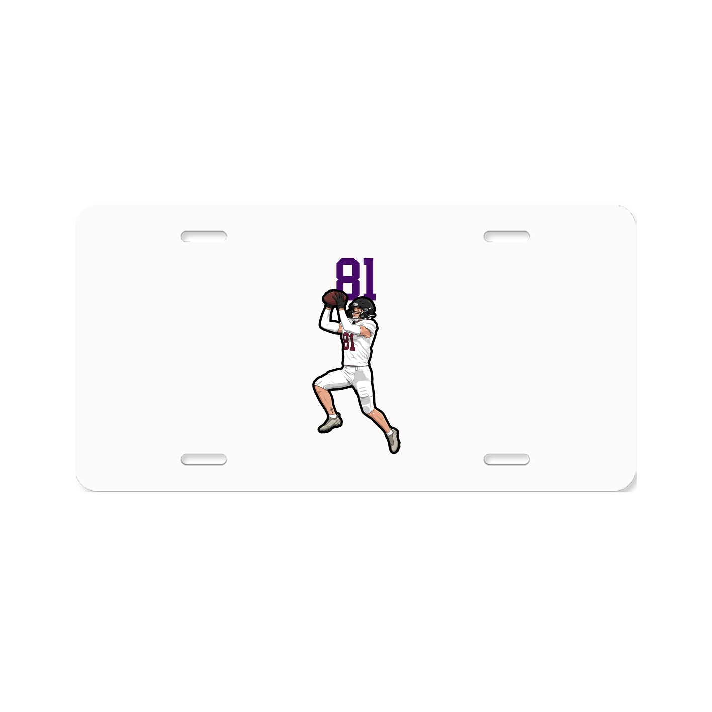 License Plate — Number Top in Classic