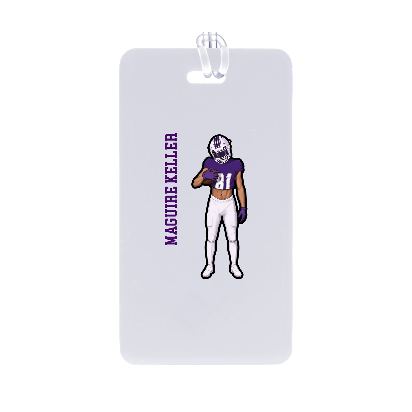 Bag Tag — Name Vertical in Classic