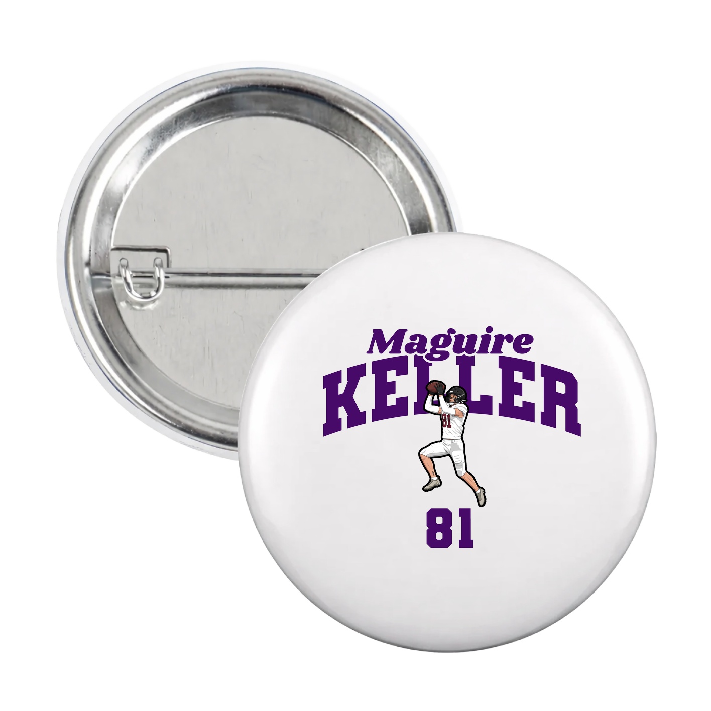 Game Day Button — Signature Arch in White