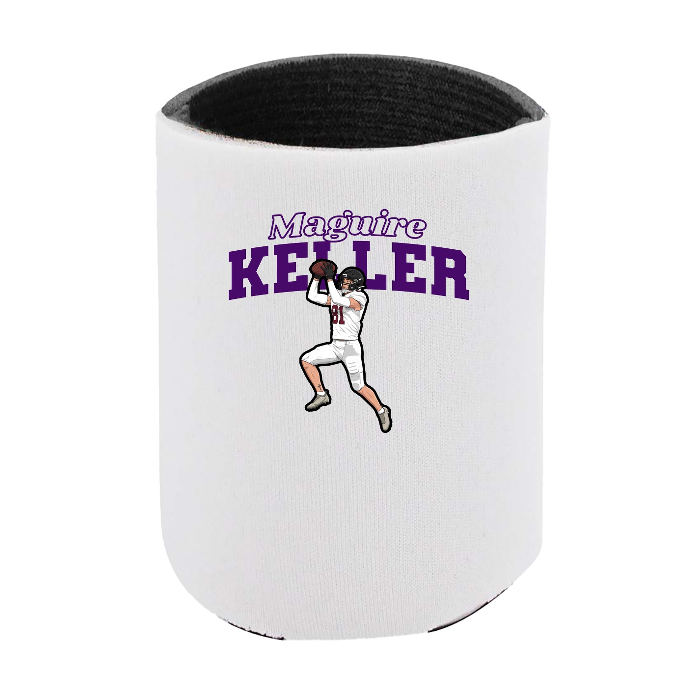 Can Holder — Name Arch in White