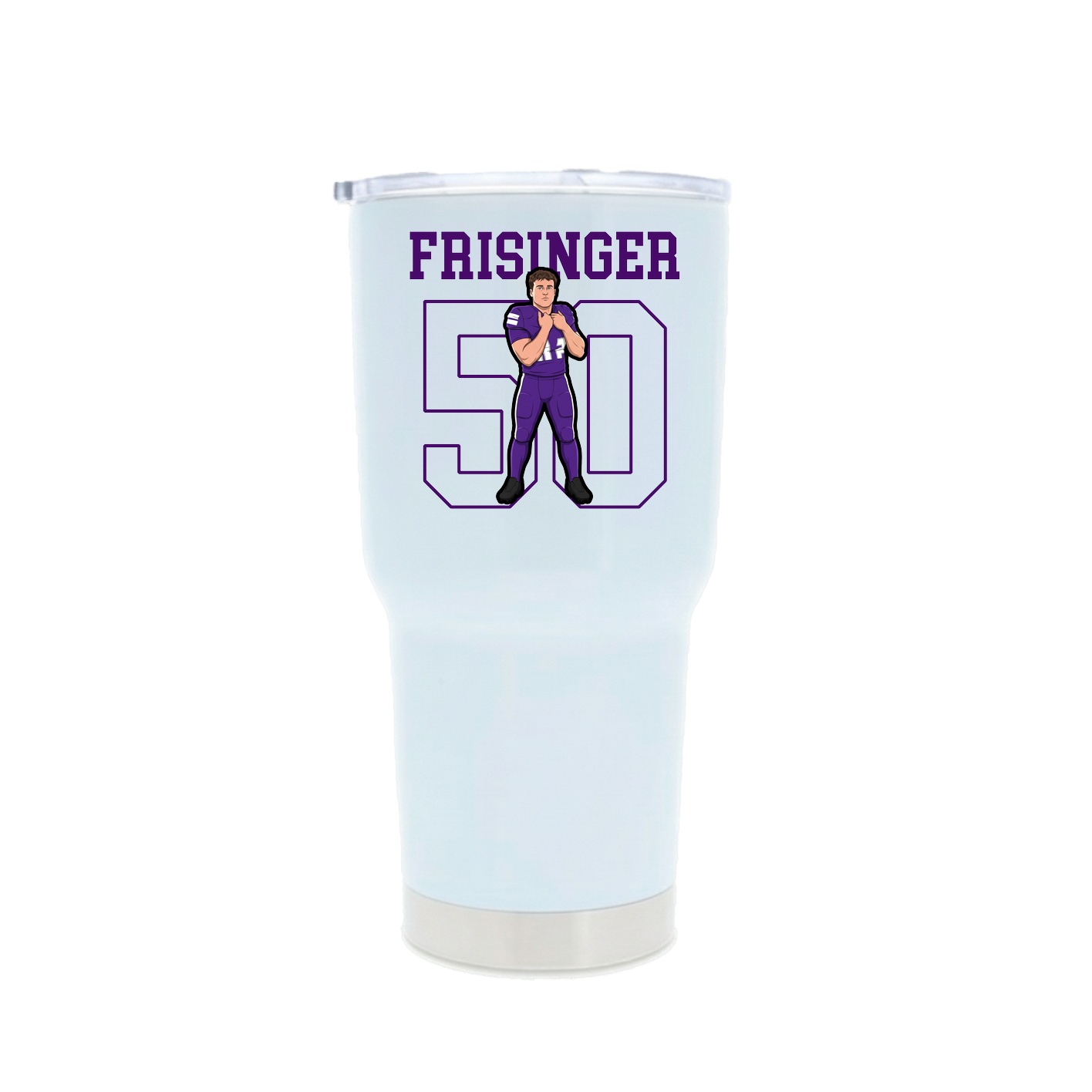 30oz Stainless Steel Tumbler — Shirsey in White